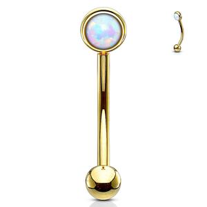 MINI OPAL CURBED BARBELL - 6MM