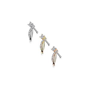 CRYSTAL STATEMENT STRAIGHT PRONG NOSE STUD - 6MM