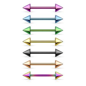 SPIKE STRAIGHT BARBELL