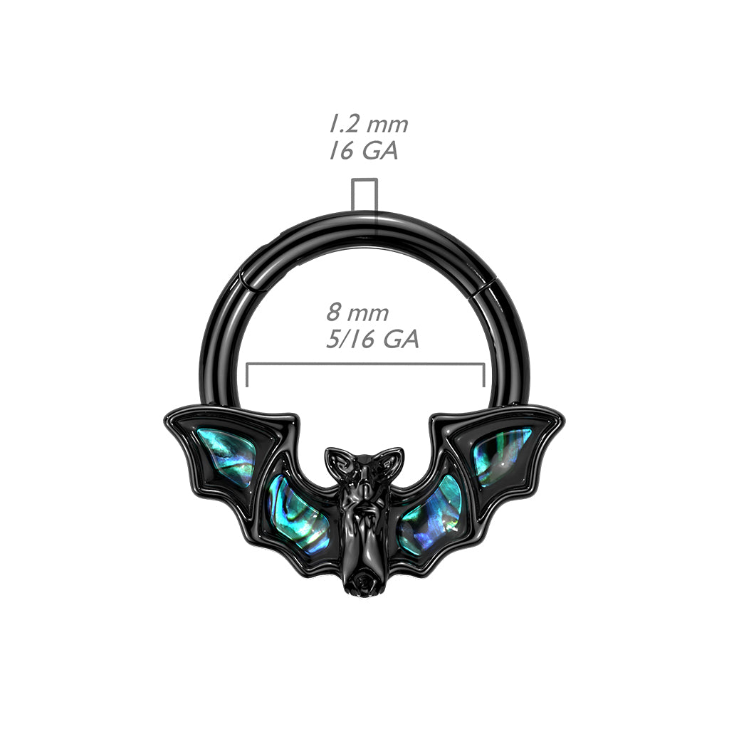 ABALONE BAT SEGMENT HOOP - 8MM