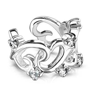FILIGREE LOVE HEART EAR CUFF - NON PIERCING