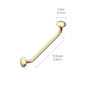 45 DEGREE FLAT DISC STAPLE BARBELL