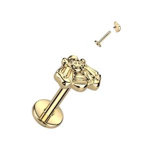 TITANIUM BABY BUMBLE BEE LABRET STUD