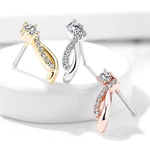 CRYSTAL STATEMENT STRAIGHT PRONG NOSE STUD - 6MM