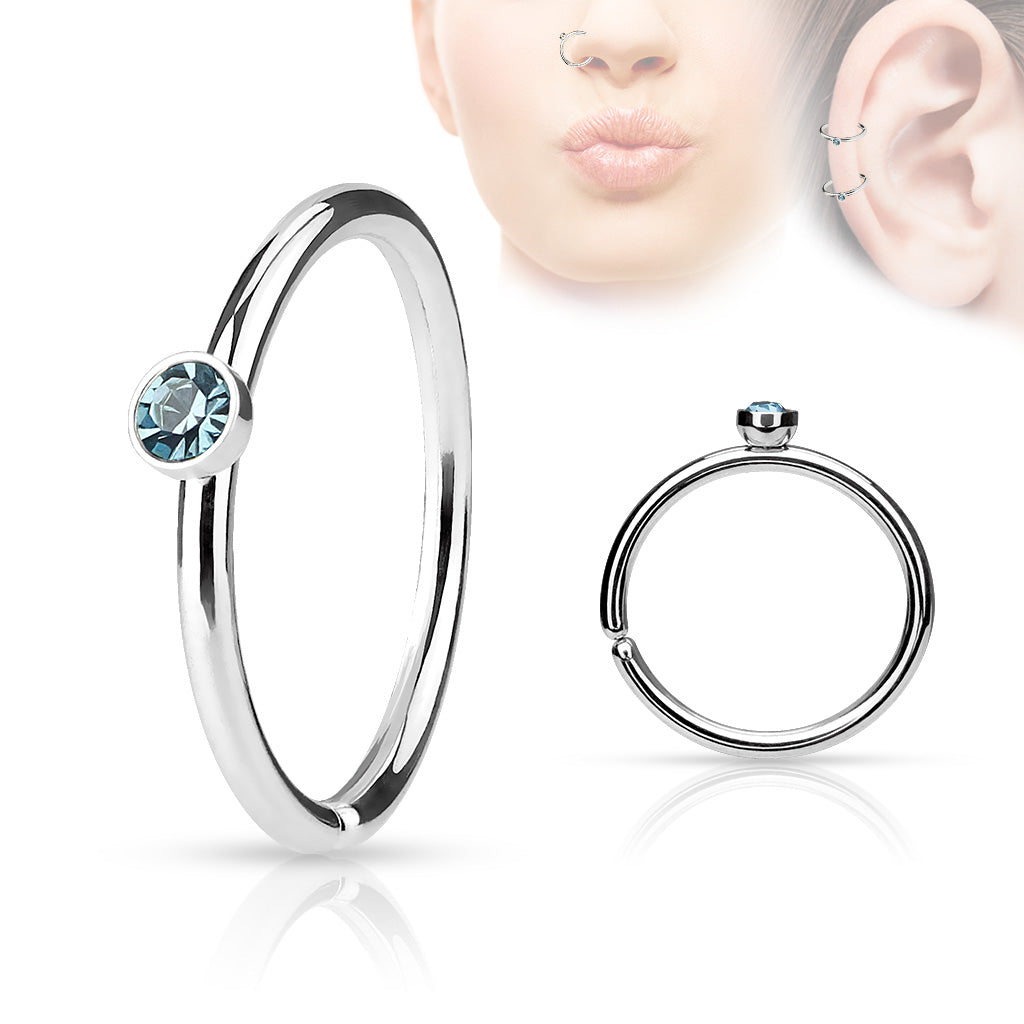 MICRO CRYSTAL NOSE RING - 8MM