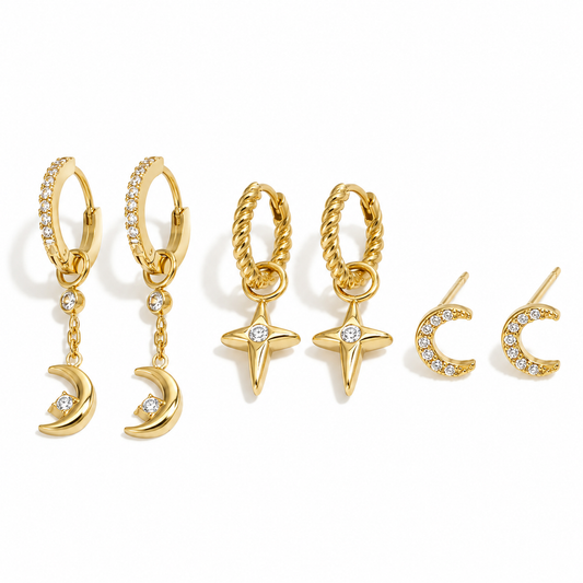 MOONLIGHT MUSE EARRING STACK SET