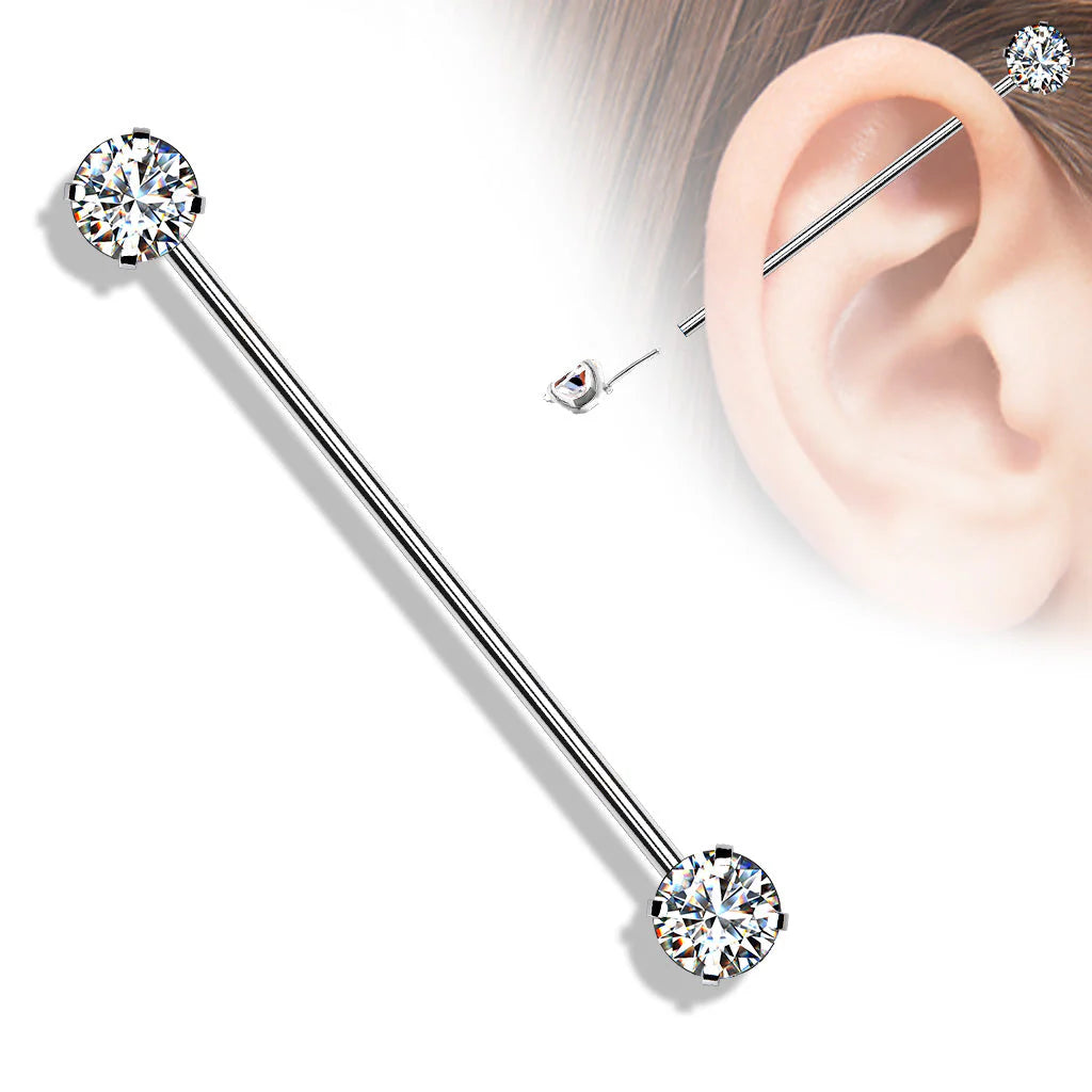CRYSTAL JEWELLED INDUSTRIAL  BAR