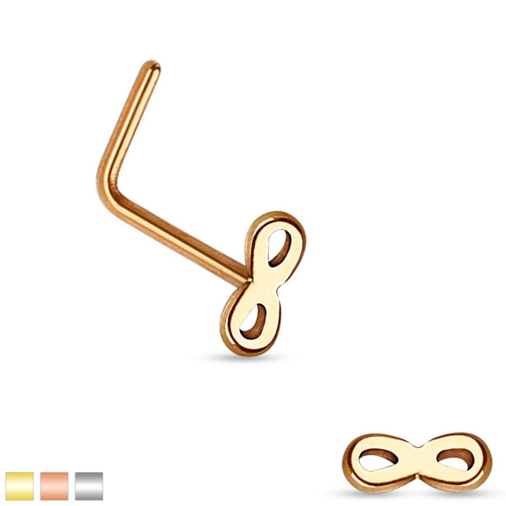 DAINTY MICRO INFINITY L BEND NOSE STUD