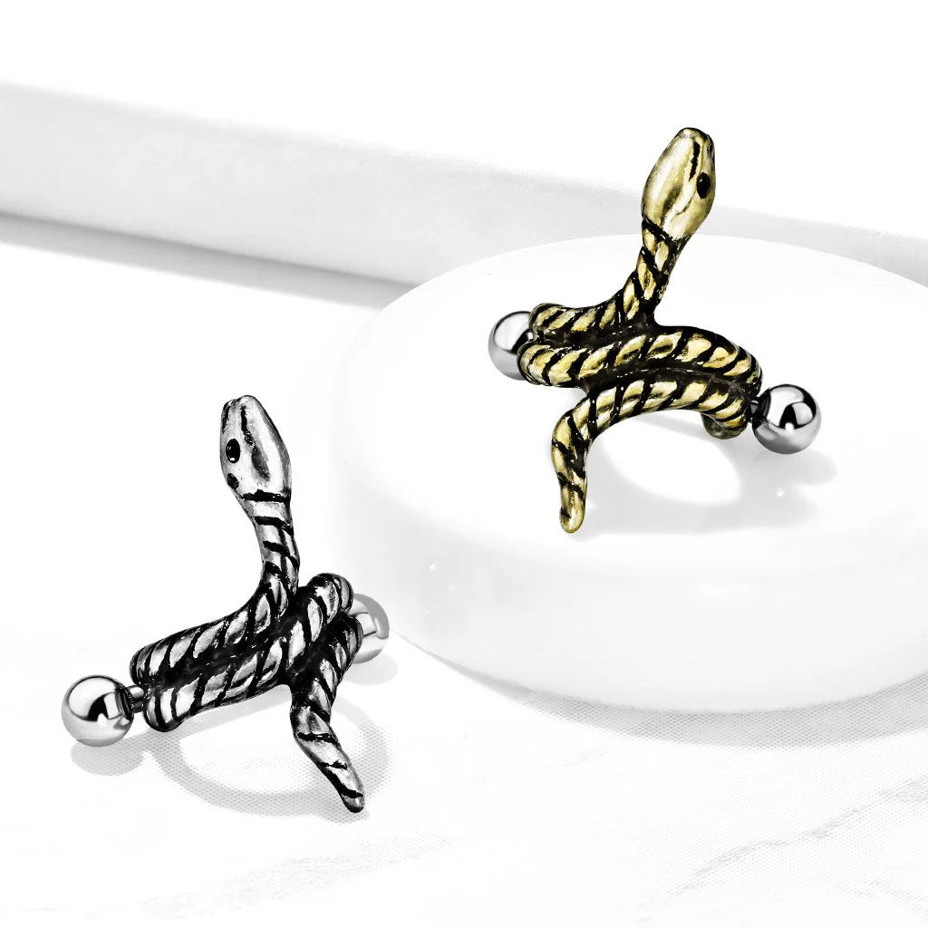 SNAKE EAR CUFF FOR HELIX PIERCINGS