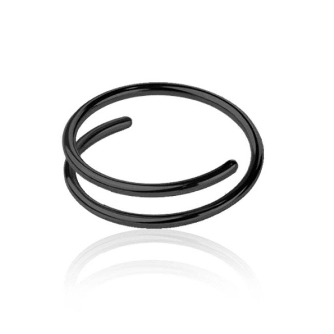 DOUBLE TWIST SPIRAL NOSE HOOP
