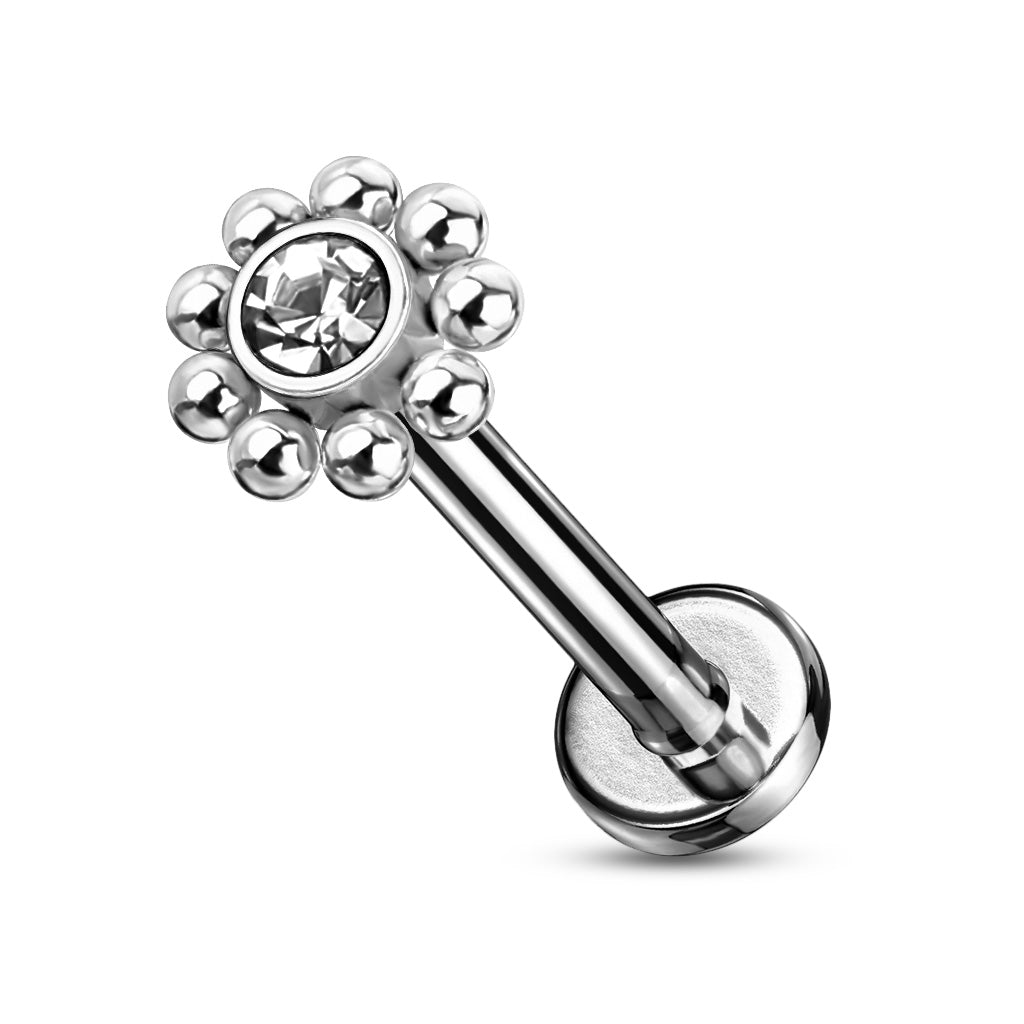 MINI CRYSTAL BALL PETAL FLOWER - 16 GAUGE - 6MM