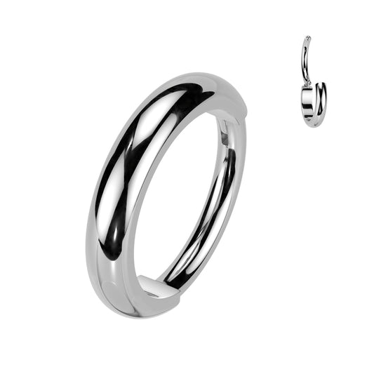 TITANIUM CHUNKY DOME 8MM HOOP - 16 GAUGE