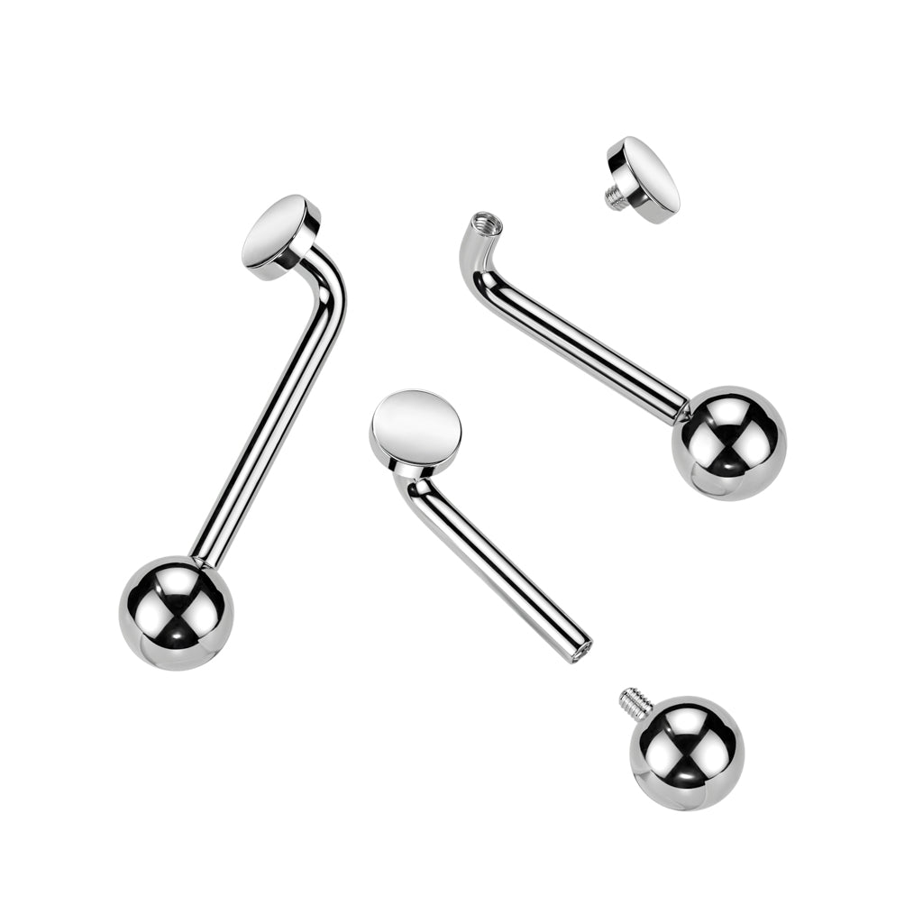 TITANIUM PLAIN TOP VCH CHRISTINA BARBELL - 14 GAUGE - 10MM