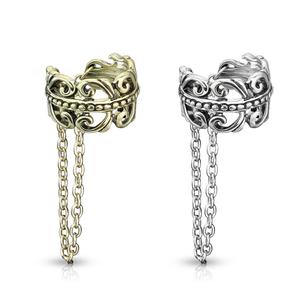 CHAIN CHARM EAR CUFF - NON PIERCING