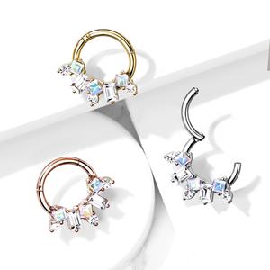 AURORA & CRYSTAL MULTI FAN HOOP - 8MM