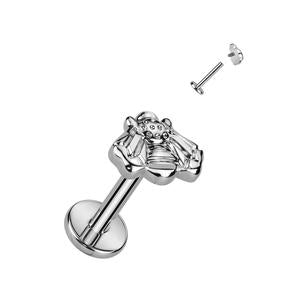 TITANIUM BABY BUMBLE BEE LABRET STUD